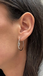 Orecchini nodo in argento 925