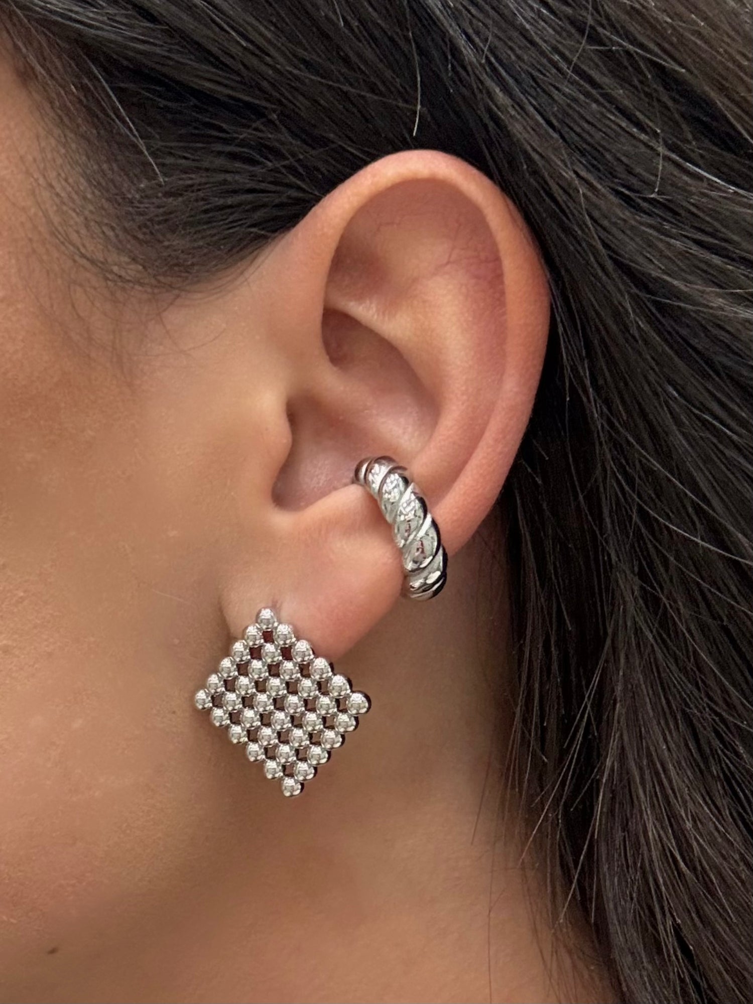 Ear caff small in acciaio inossidabile
