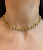 Collana tennis oro in acciaio inossidabile