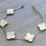 Bracciale 5 fiori madreperla L in argento 925 - SIddharta