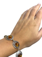 Bracciale argento con Ambra - SIddharta