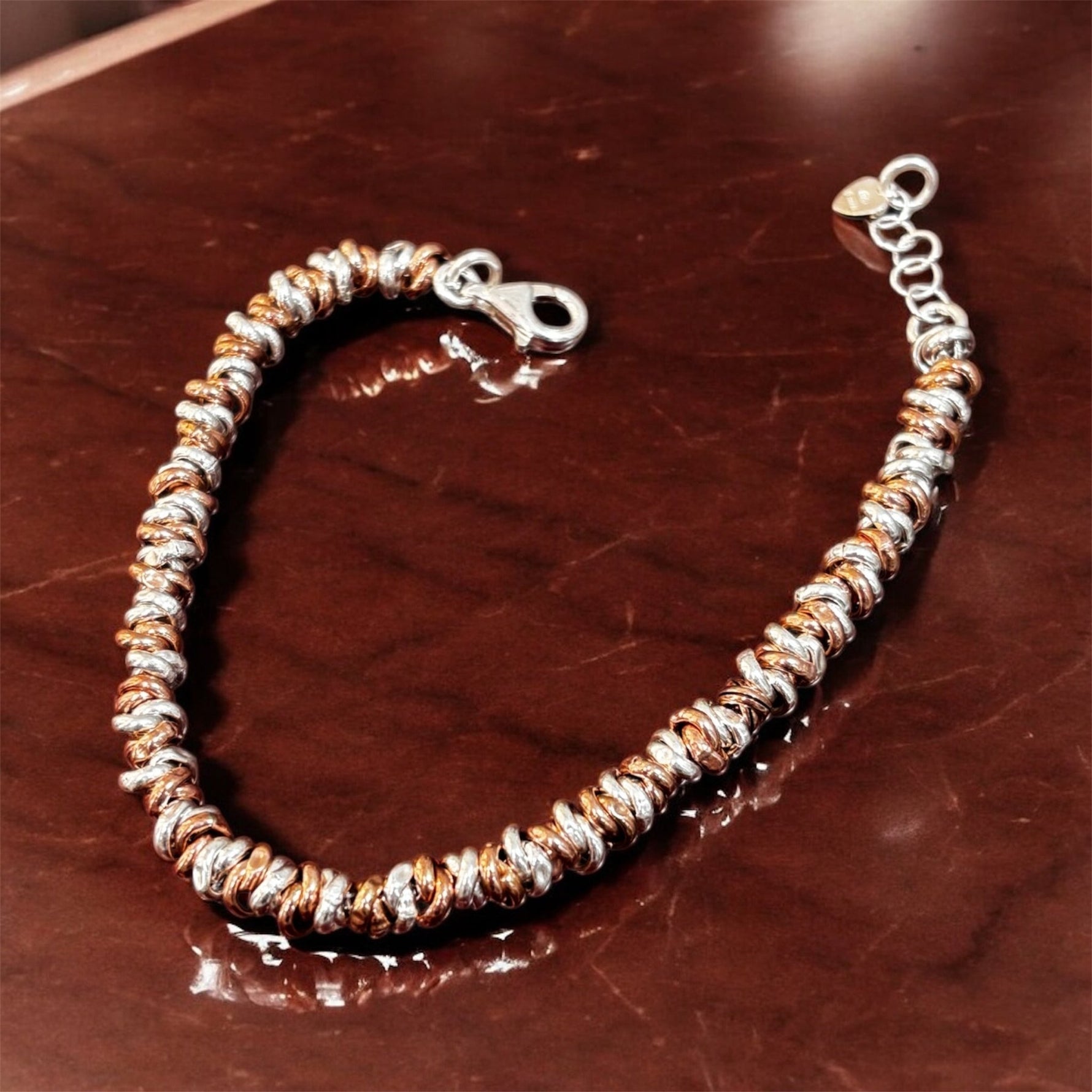 Bracciale Onda bicolore in argento 925 - SIddharta