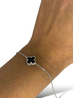 Bracciale simil van cleef nero argento 925 - SIddharta