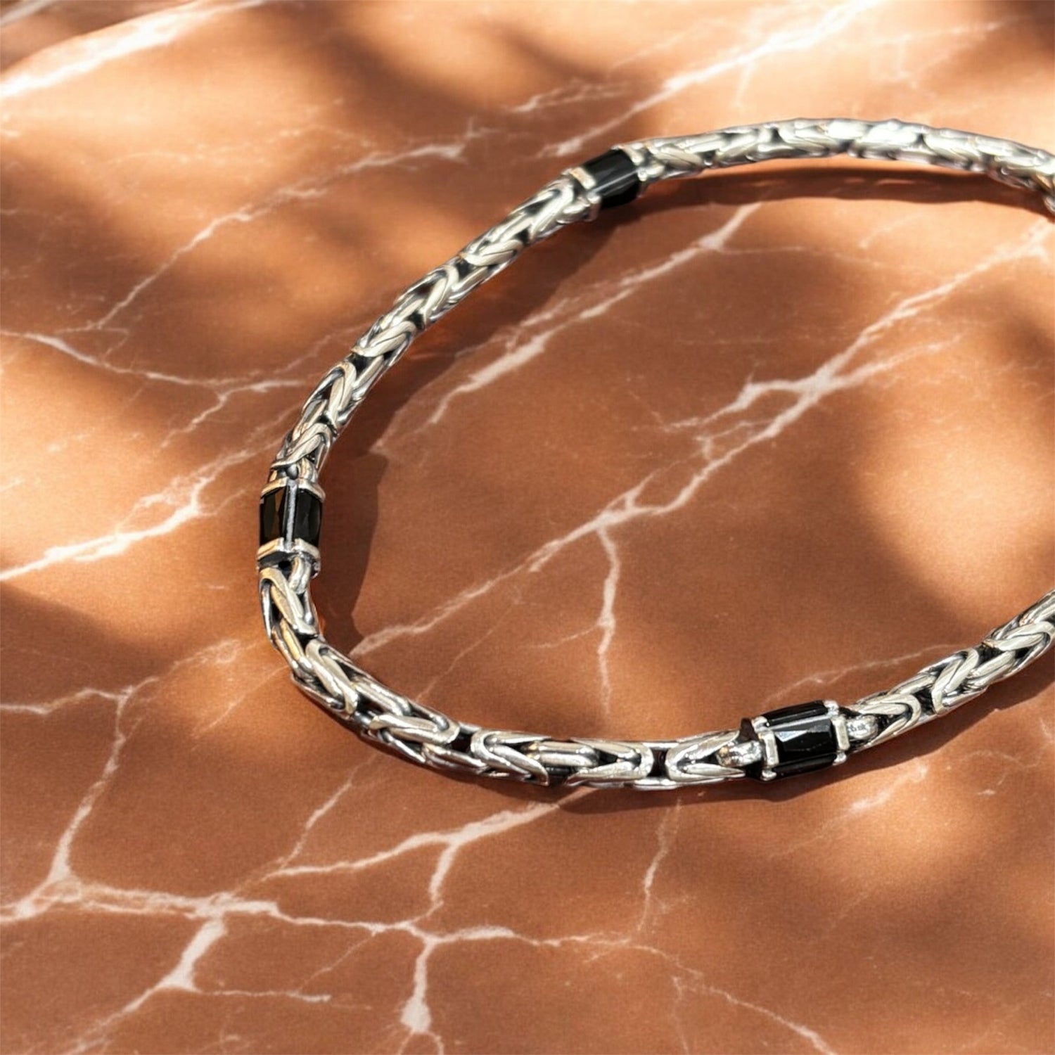 Bracciale Snake Black in argento 925 - SIddharta