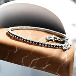 Bracciale Tennis nero in argento 925 - SIddharta
