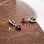 Cerchietti fragolina con zirconi in argento 925 - SIddharta