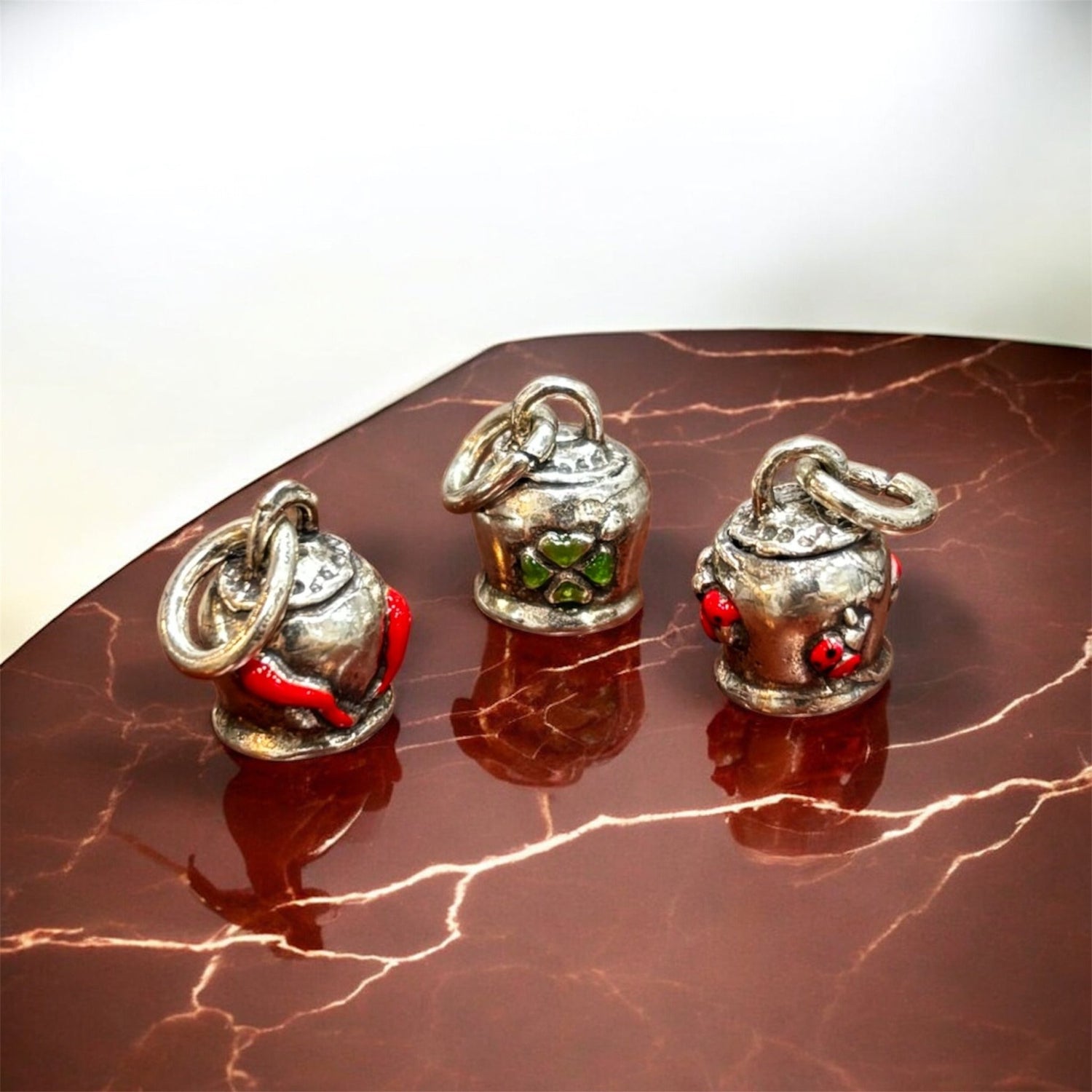 Ciondolo campanella portafortuna in argento 925 - SIddharta