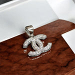 Ciondolo CC big in argento 925 con zirconi - SIddharta