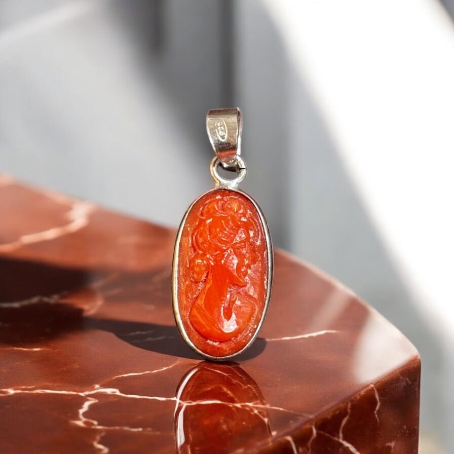 Ciondolo corallo in argento 925 - SIddharta