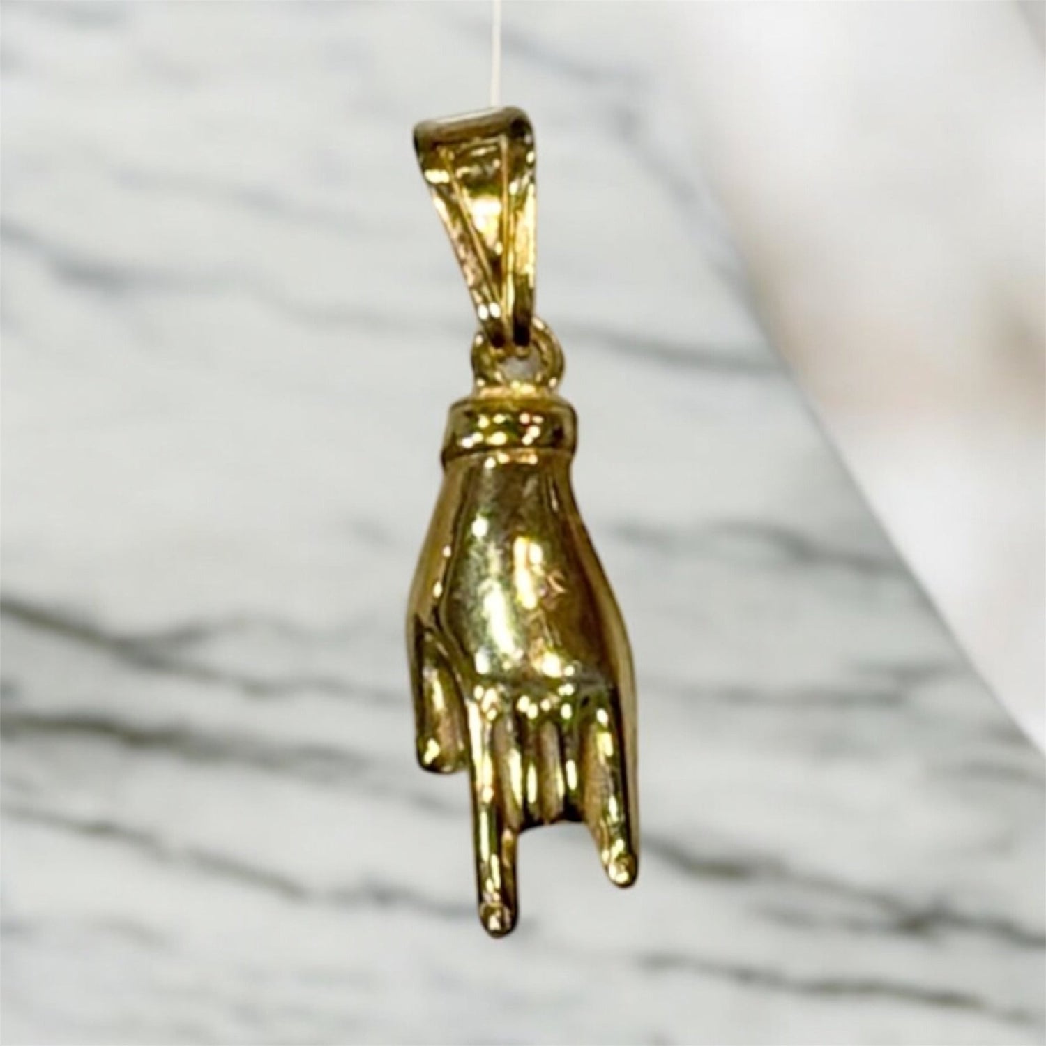 Ciondolo corna portafortuna oro in argento 925 - SIddharta