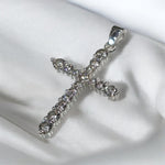 Ciondolo croce big con zirconi in argento 925 - SIddharta