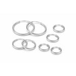 Orecchini Cerchi in Argento 925 Spessore 2 mm – Chiusura a incastro | Vari Diametri - SIddharta