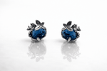 Orecchini in Argento 925 con Topazio Azzurro o Quarzo Citrino – Farfalla - SIddharta