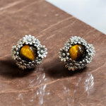 Orecchini Occhio di tigre in argento 925 - SIddharta