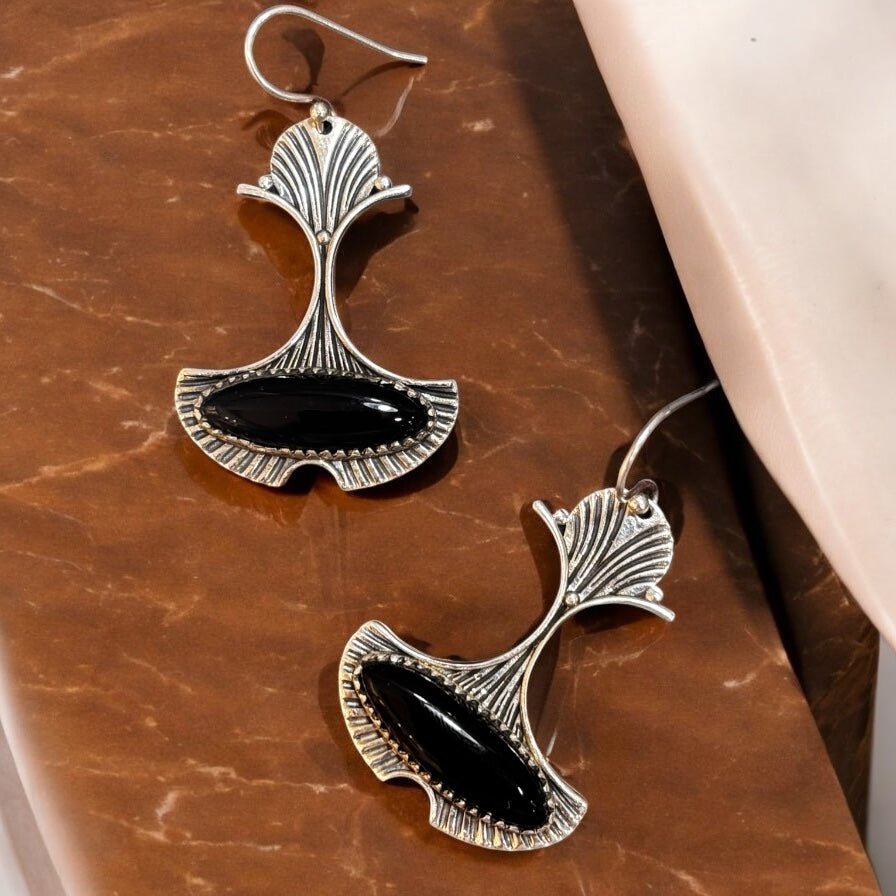 Orecchini onice in argento 925 - SIddharta