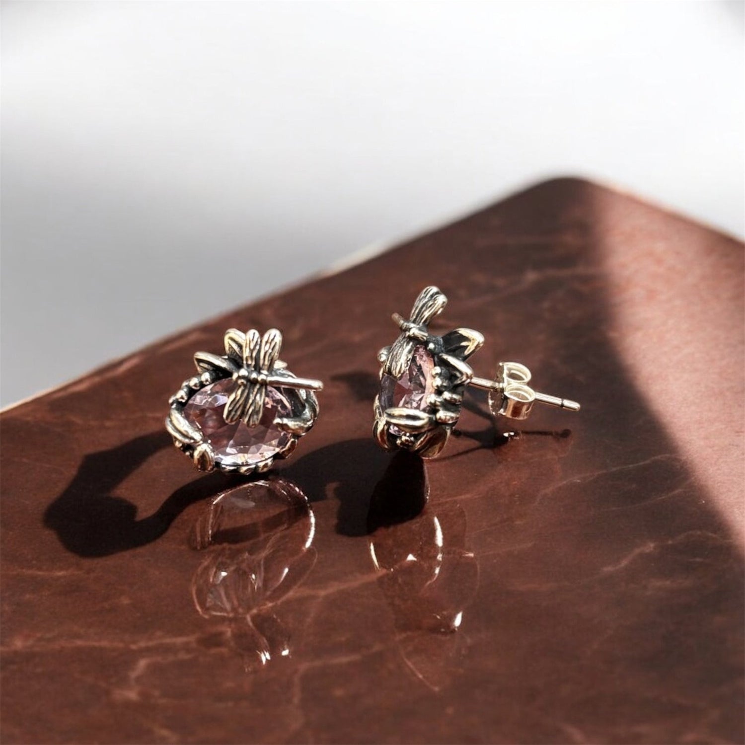 Orecchini quarzo rosa collezione Coraline in argento 925 - SIddharta