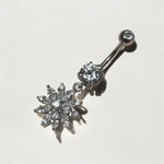 Piercing fiore in acciaio inossidabile - SIddharta