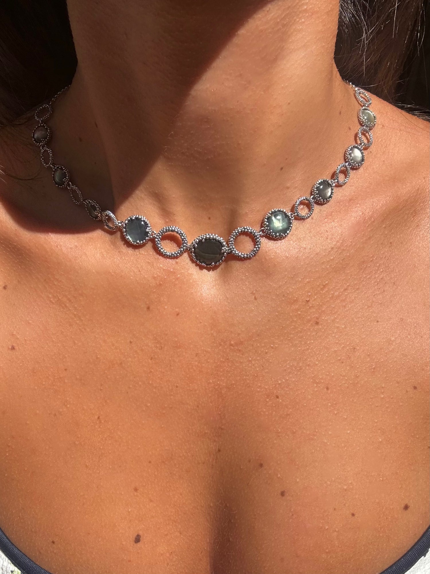 Collana collezione Coraline con Labradorite in argento 925