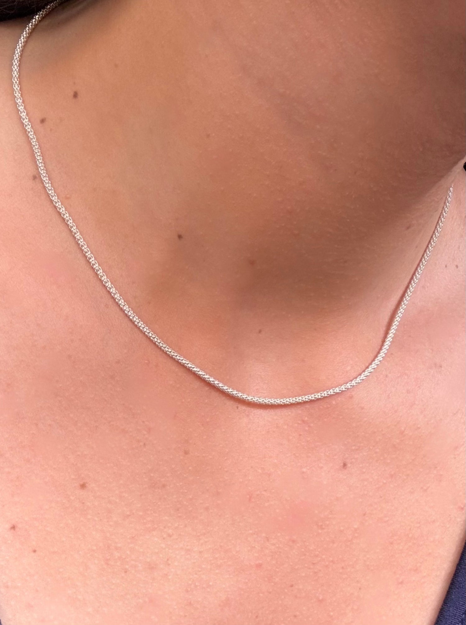 Catenina pop corn in argento 925