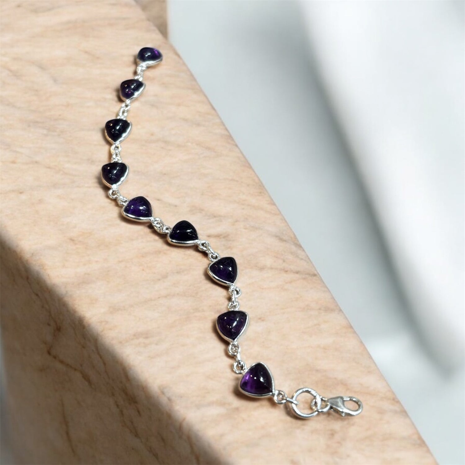 Bracciale argento con Ametista