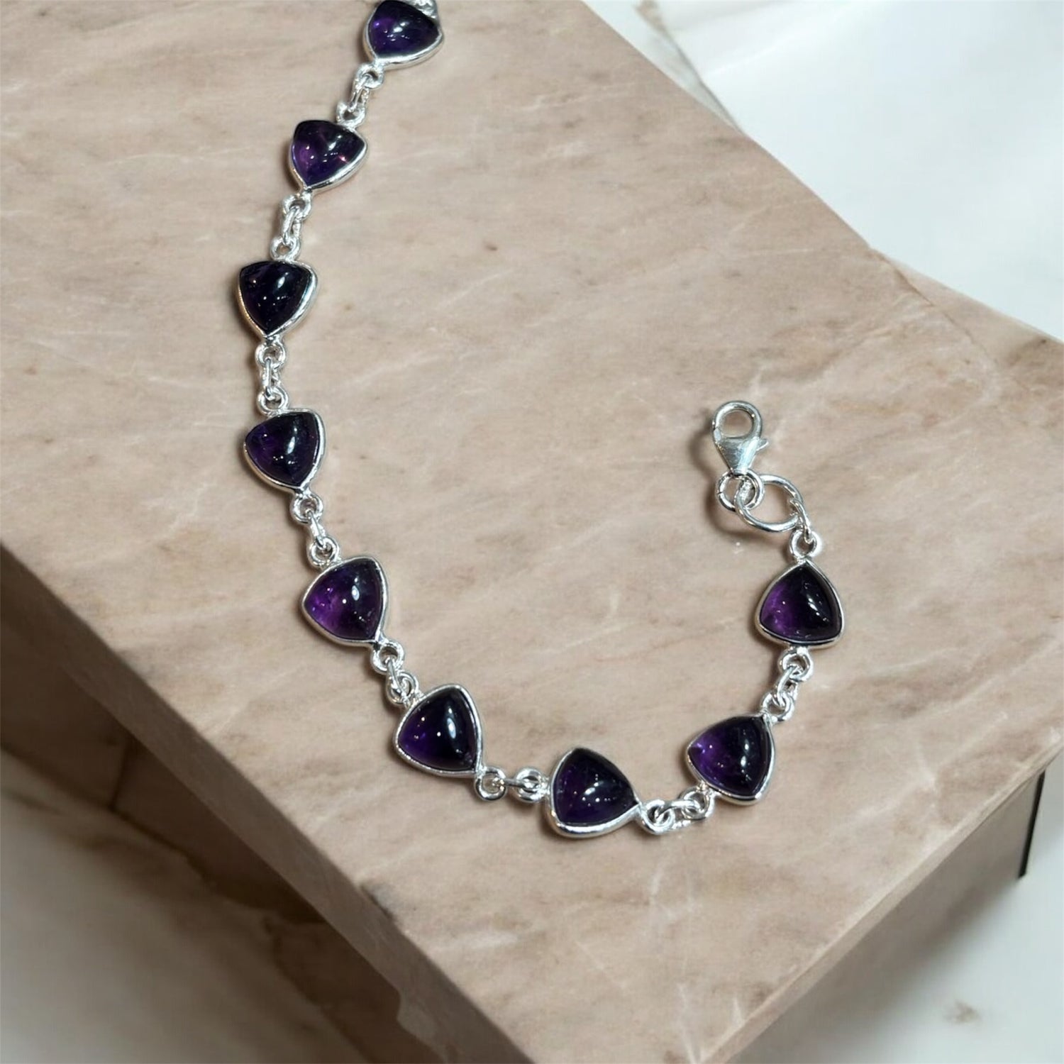 Bracciale argento con Ametista