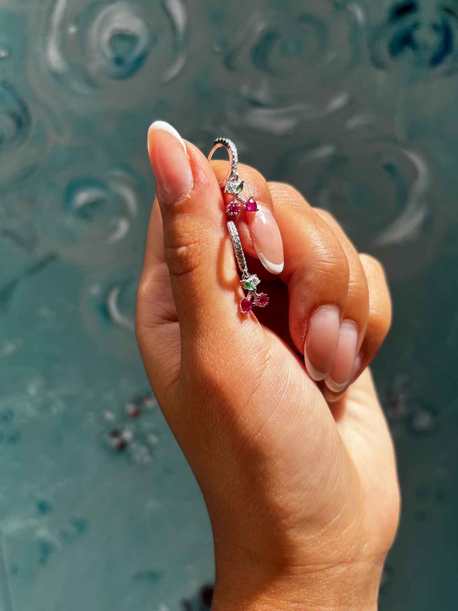 Cerchietti cherry con zirconi in argento 925