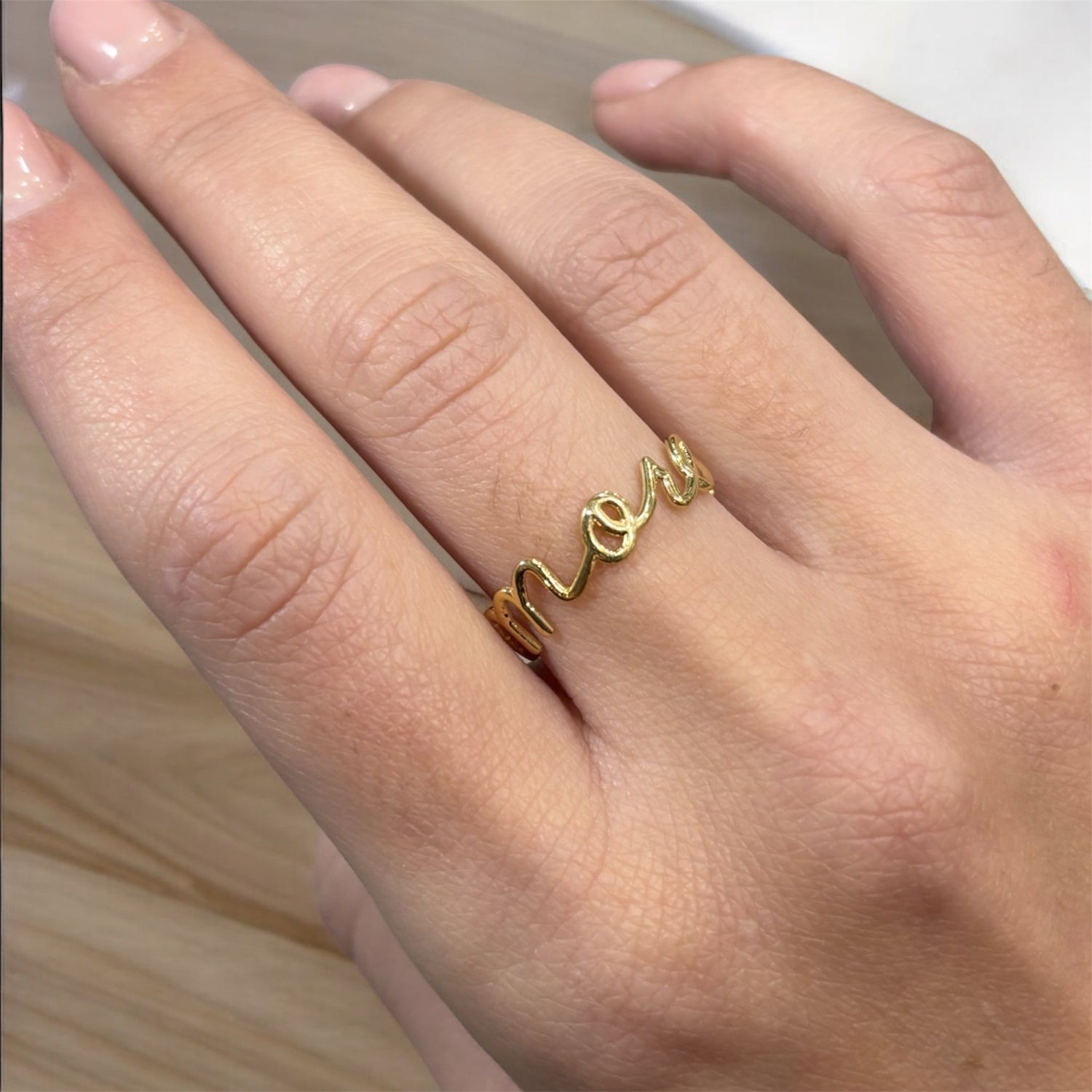Anello amore mio dorato in argento 925 - SIddharta