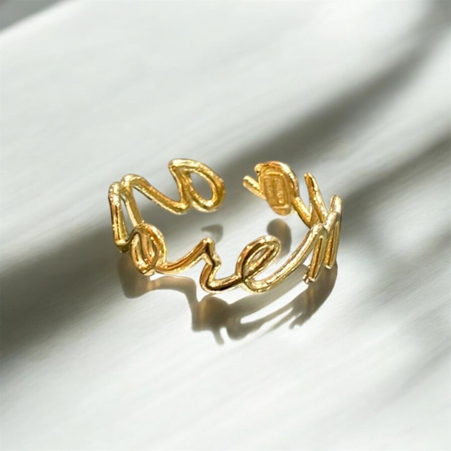 Anello amore mio dorato in argento 925 - SIddharta