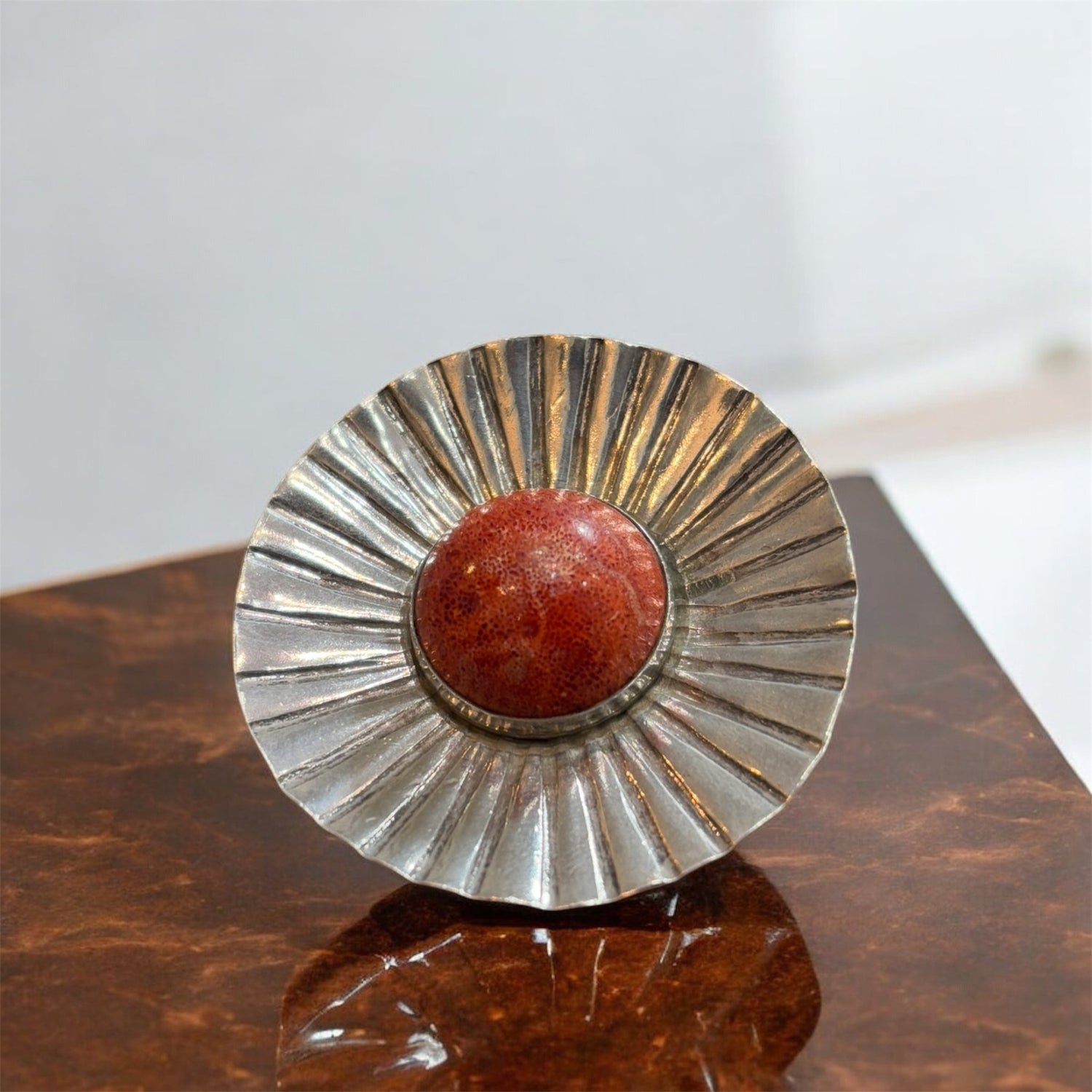 Anello argento con Madrepora - SIddharta