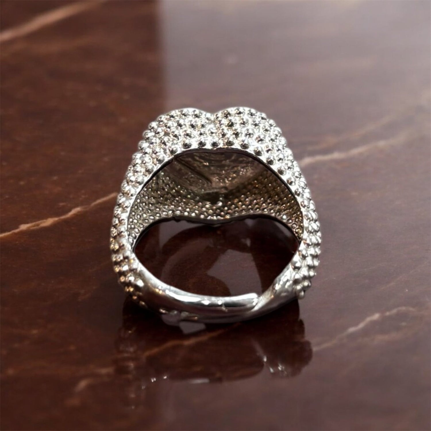 Anello chevalier cuore in argento 925 - SIddharta