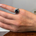Anello chevalier in argento 925 puntinato ai lati - SIddharta
