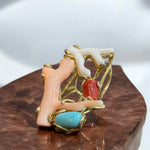 Anello corallo - SIddharta