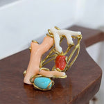Anello corallo - SIddharta