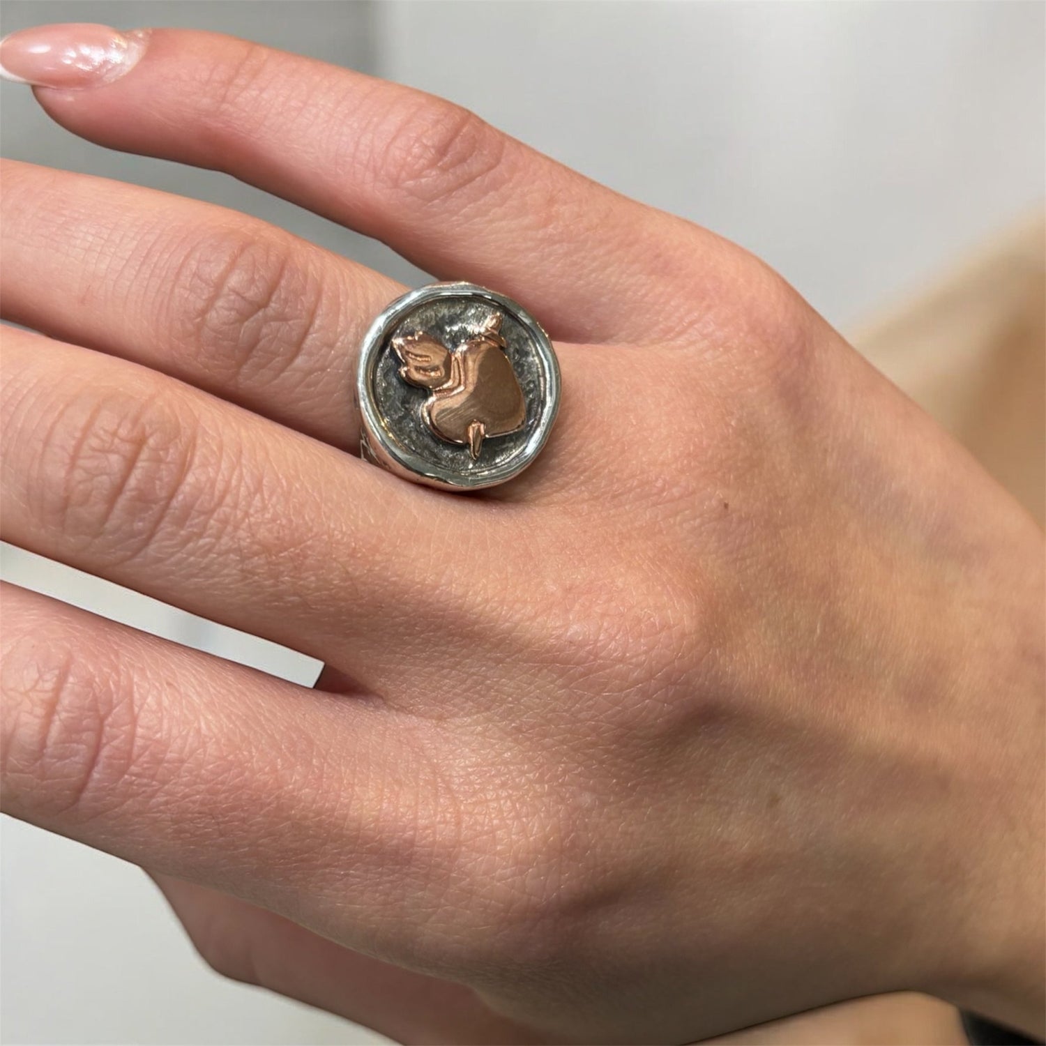 Anello cuore sacro in argento 925 - SIddharta