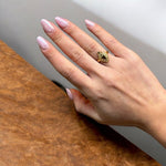 Anello cuore sacro oro in acciaio inossidabile - SIddharta
