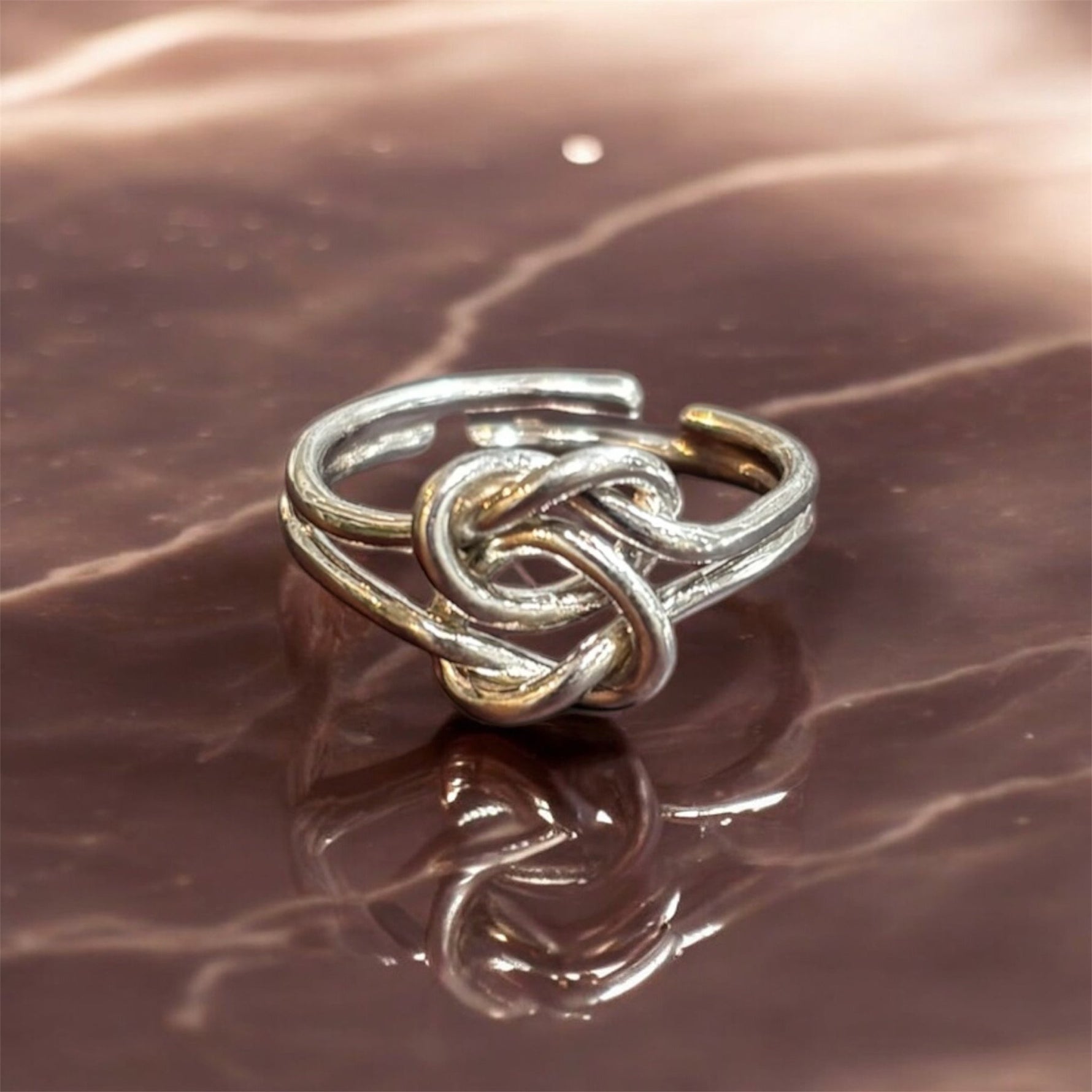 Anello doppio nodo in argento 925 - SIddharta