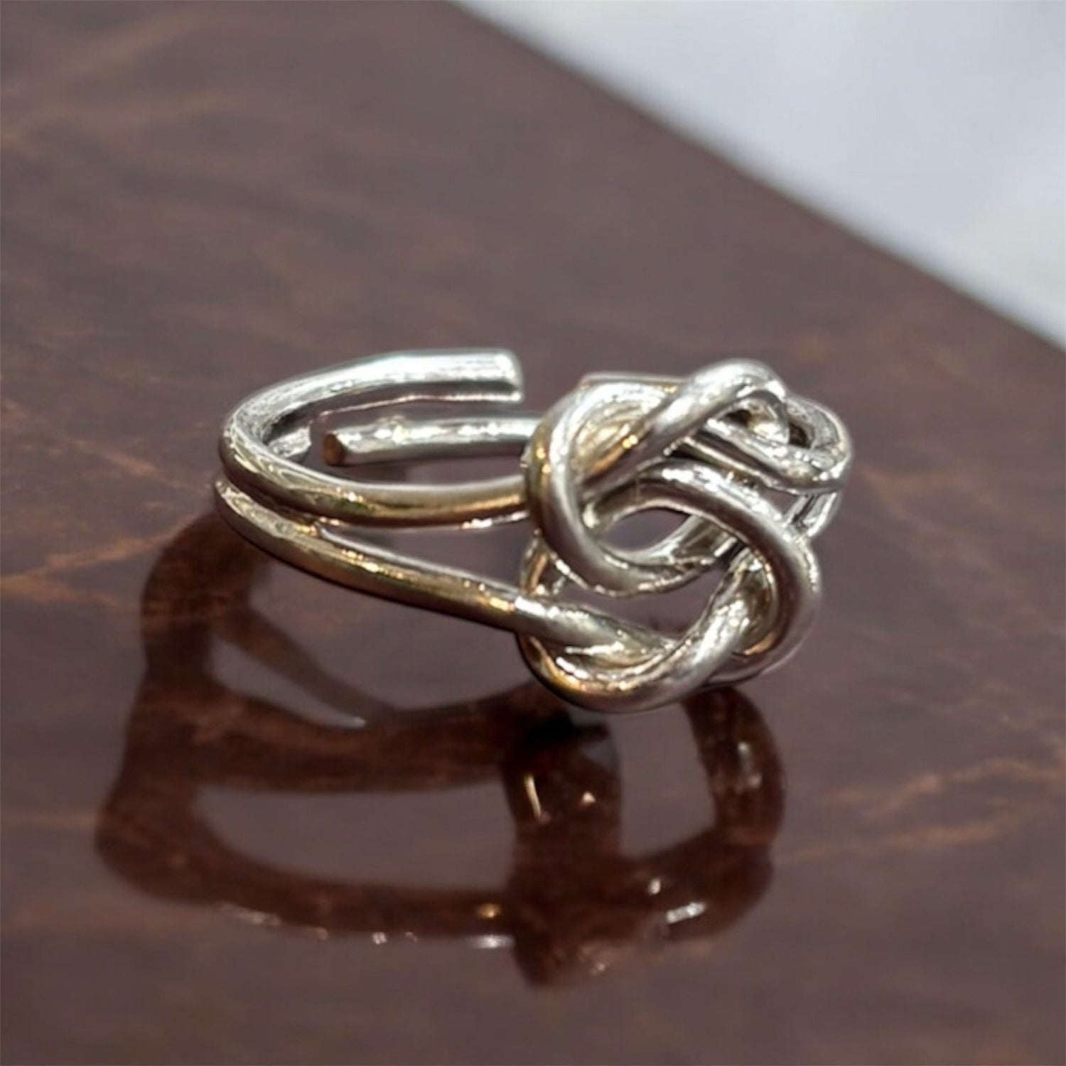 Anello doppio nodo in argento 925 - SIddharta