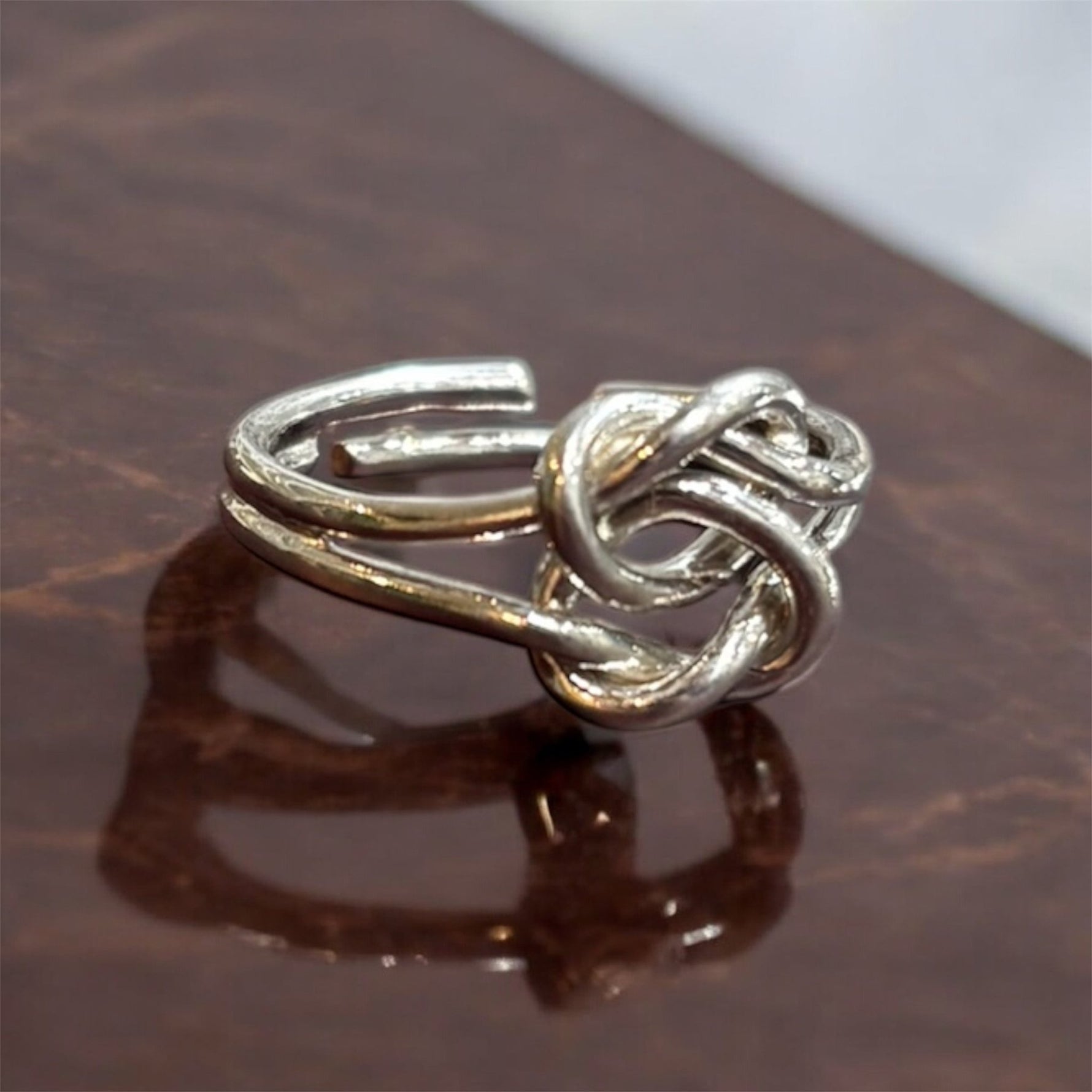 Anello doppio nodo in argento 925 - SIddharta