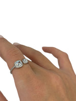 Anello doppio zircone argento 925 - SIddharta