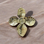 Anello fiore big oro in acciaio inossidabile - SIddharta