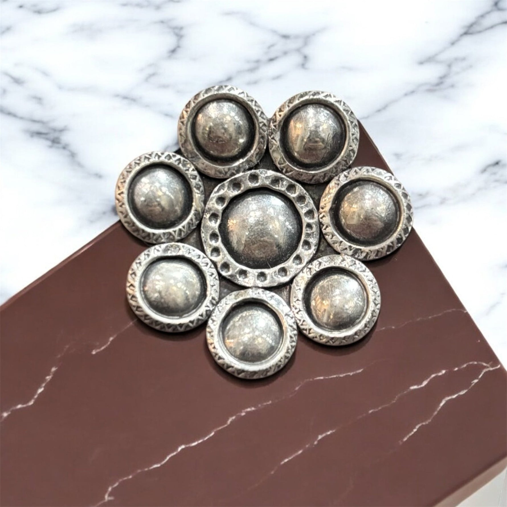 Anello fiore etnico in argento 925 - SIddharta