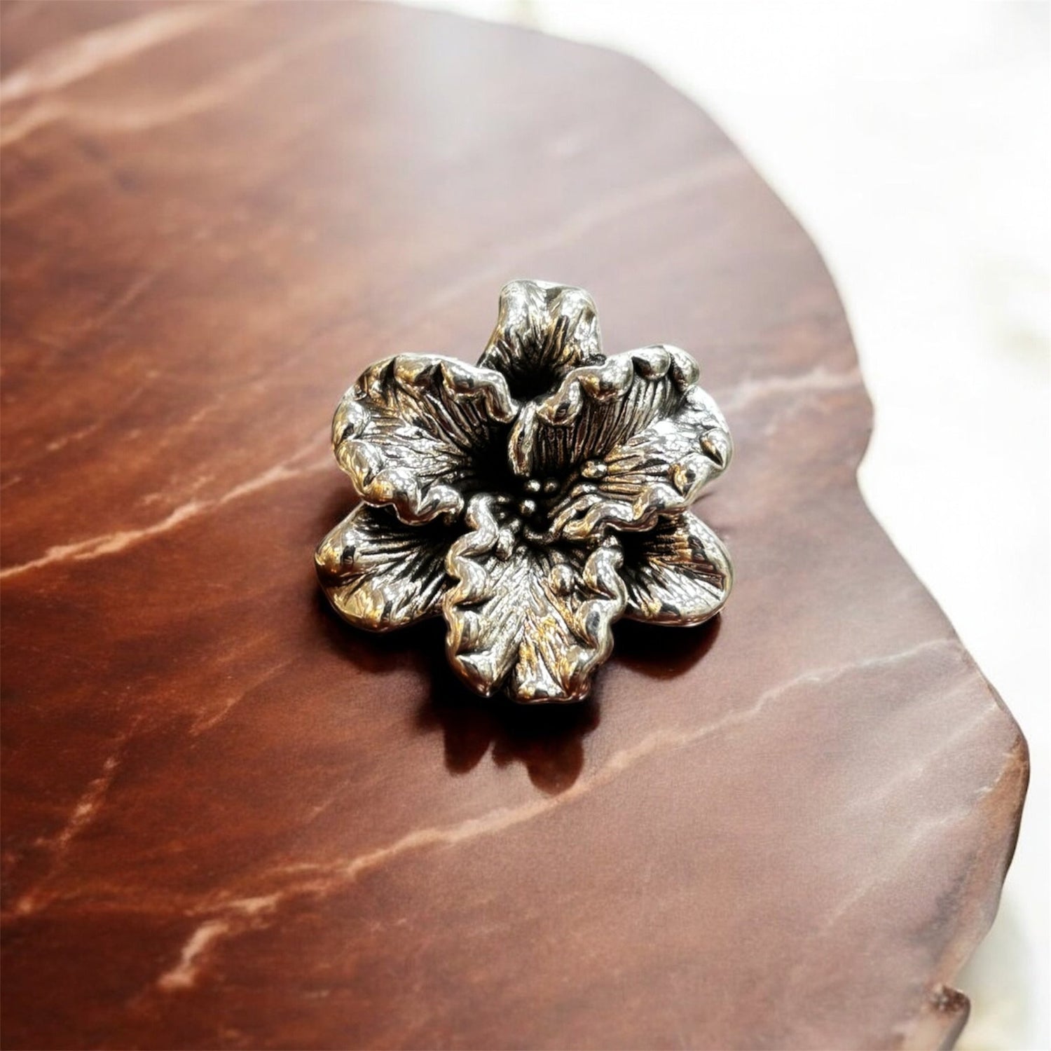 Anello fiore in argento 925 - SIddharta