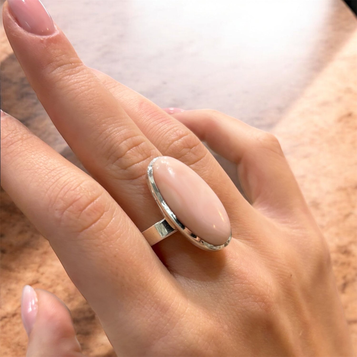 Anello Kunzite in argento 925 - SIddharta