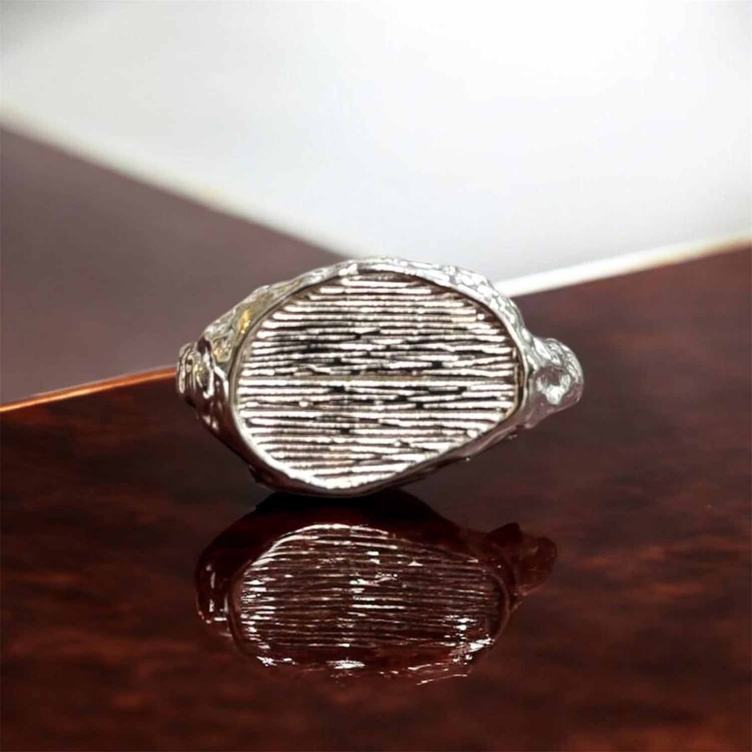 Anello martellato in argento 925 - SIddharta