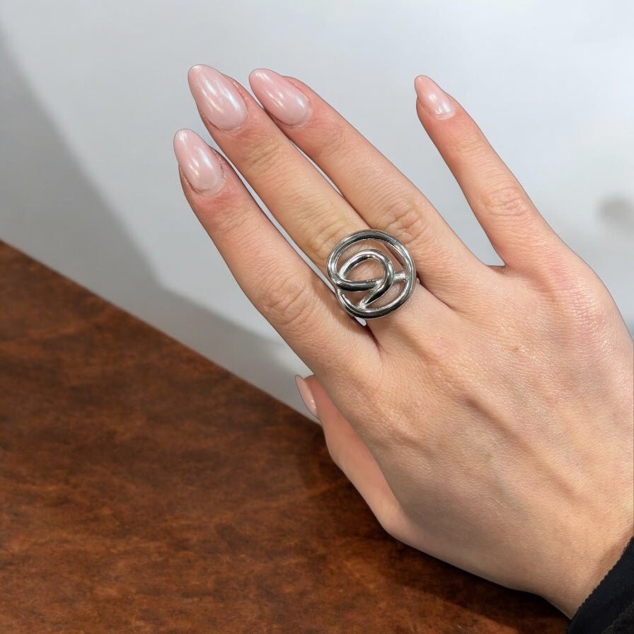 Anello nodo big in acciaio inossidabile - SIddharta