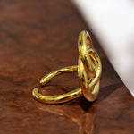 Anello nodo big oro in acciaio inossidabile - SIddharta