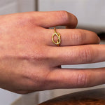 Anello nodo oro in argento 925 - SIddharta