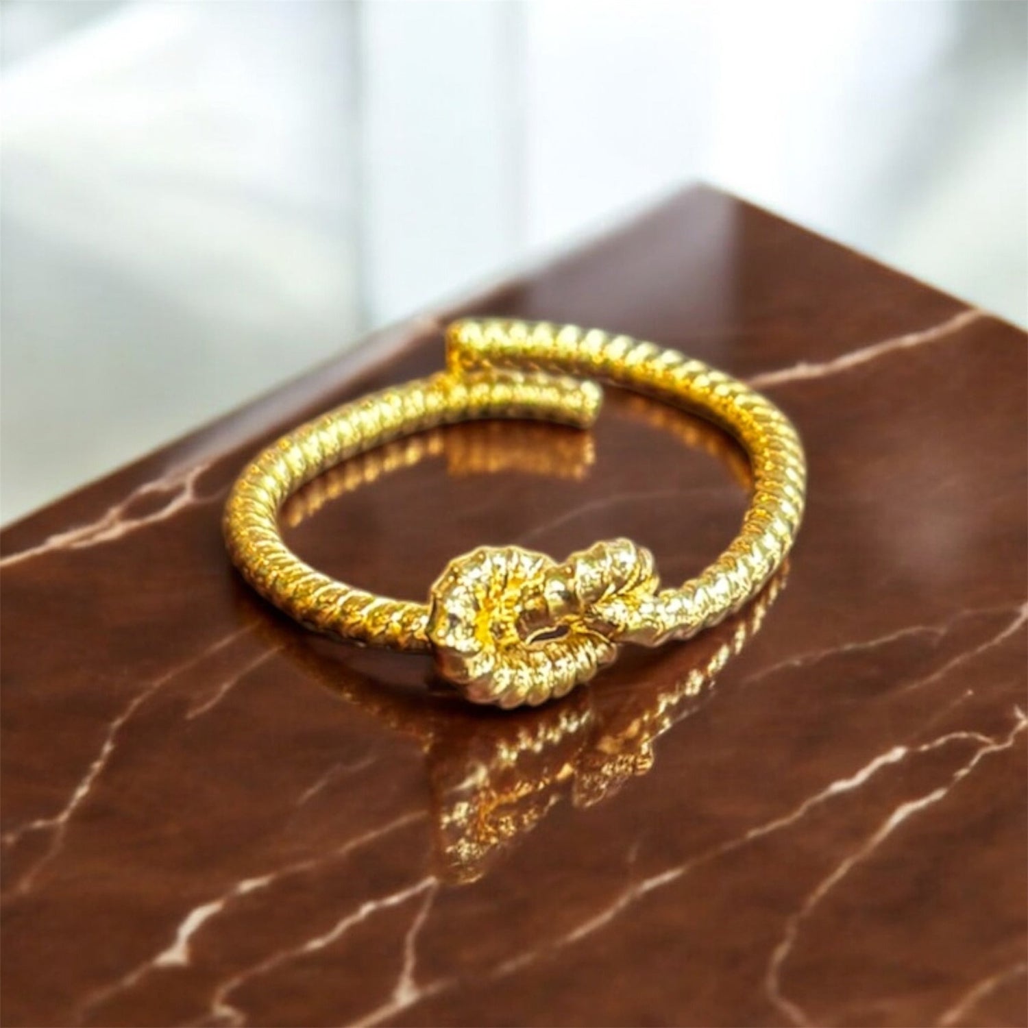 Anello nodo oro in argento 925 - SIddharta
