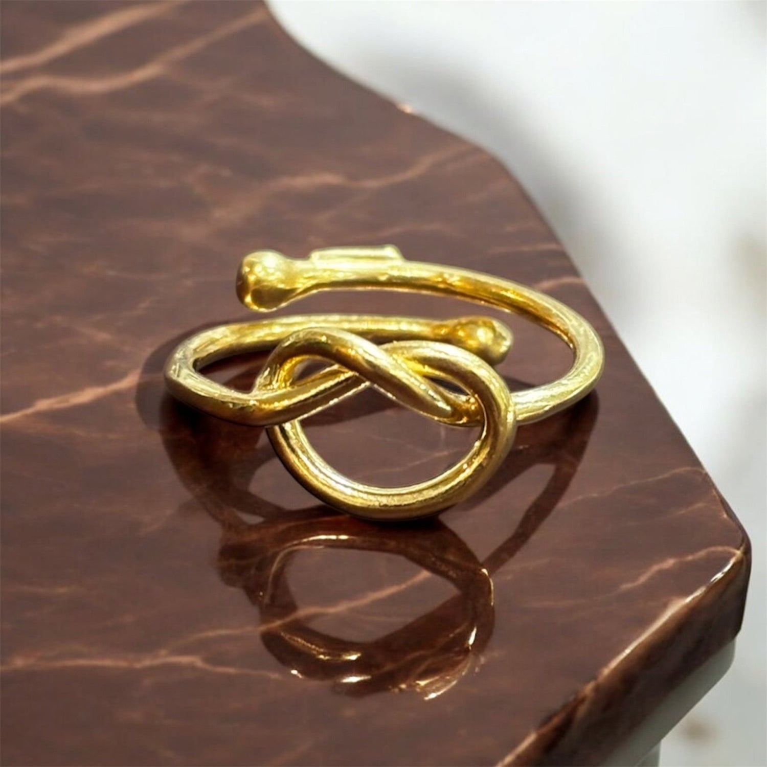 Anello nodo oro in argento 925 - SIddharta