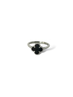 Anello simil van cleef nero argento 925 - SIddharta